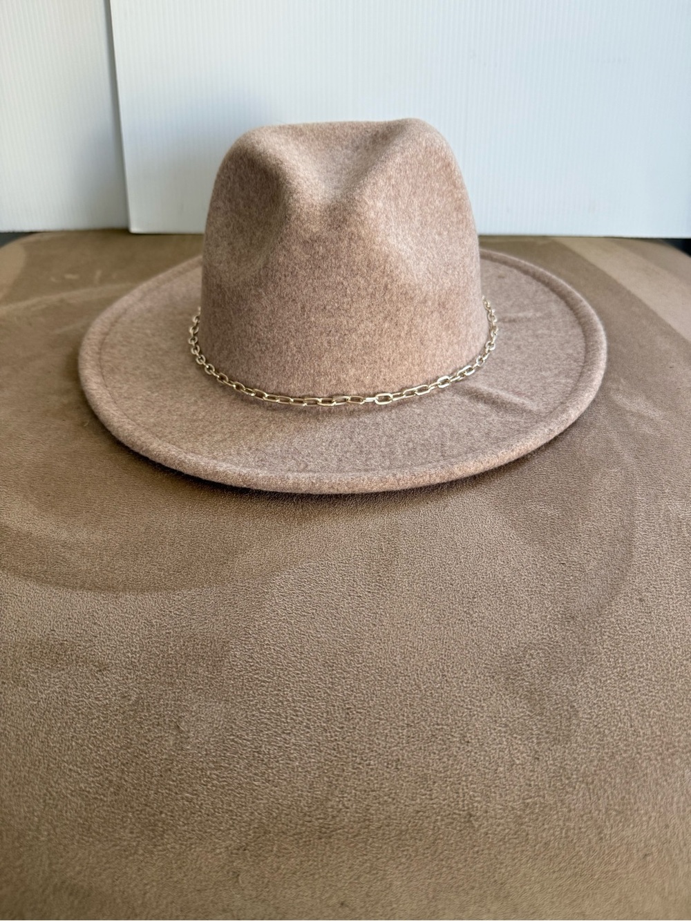 ANTHROPOLOGIE Fedora with Chain Trim